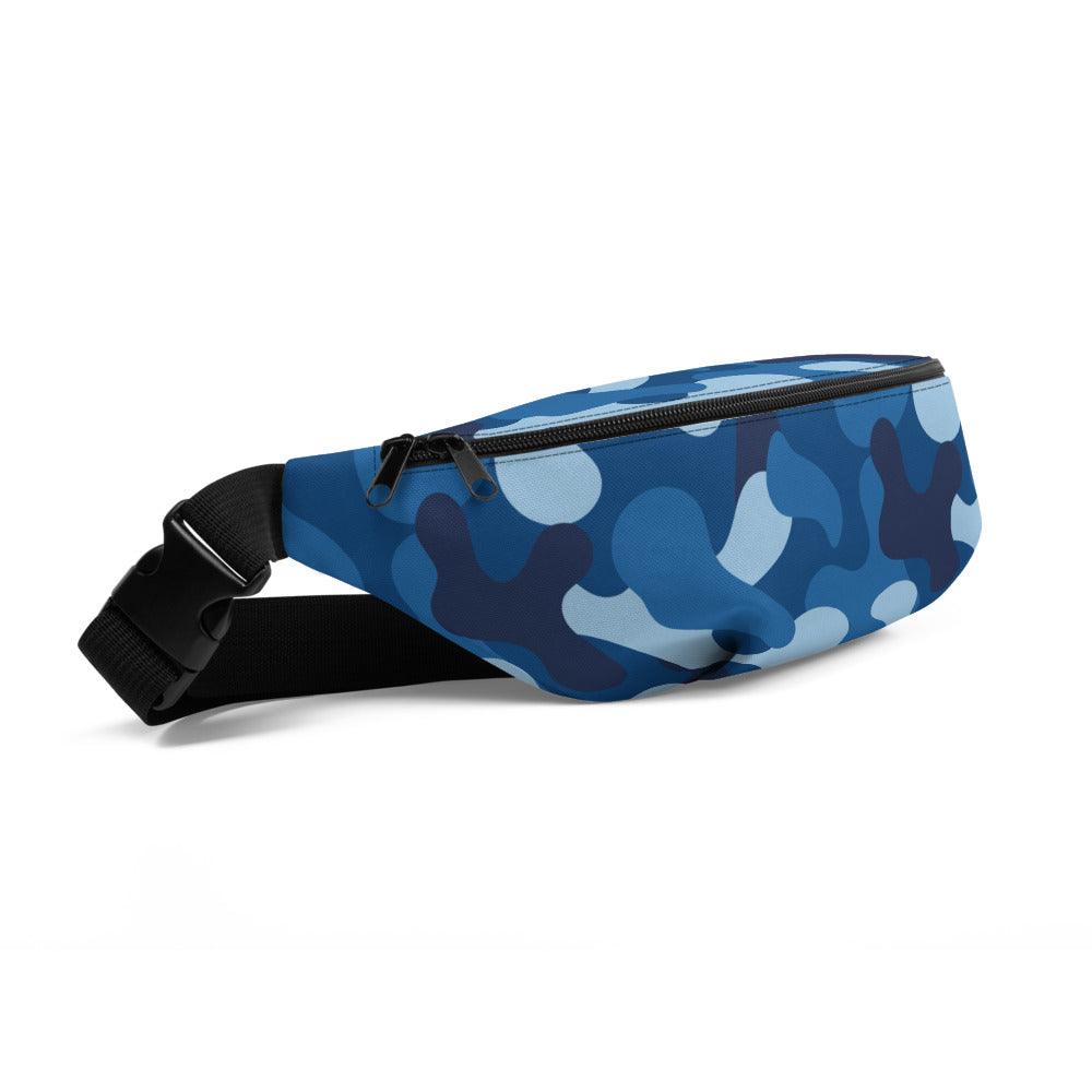 Blue Camo Fanny Pack