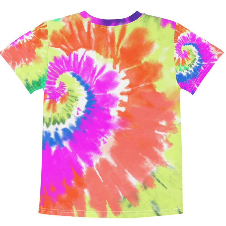 Bright Tie-Dye Kids Crew Neck T-shirt