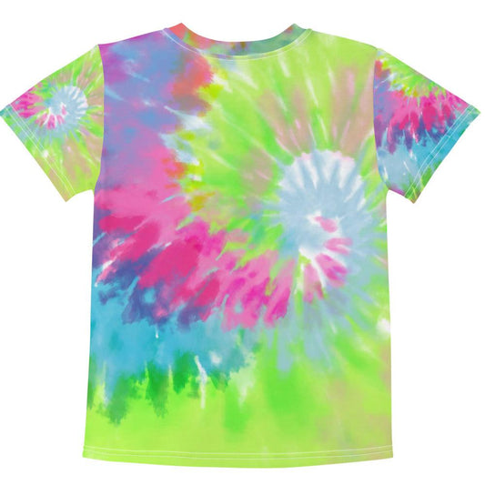 Pink Blue Green Kids Crew Neck T-shirt - MessyBunFun - Your Destination for Stylish Unisex Clothing, Tops and bottoms - MessyBunFun.com