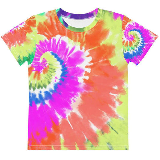 Bright Tie-Dye Kids Crew Neck T-shirt