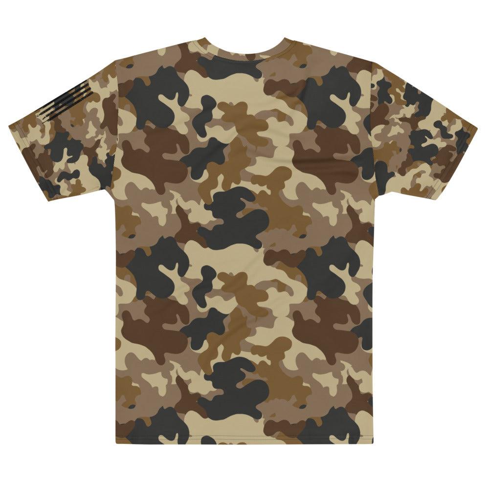 Brown and Black Camo Men's T-shirt - MessyBunFun - Your Destination for Stylish Unisex Clothing, Tops and bottoms - MessyBunFun.com