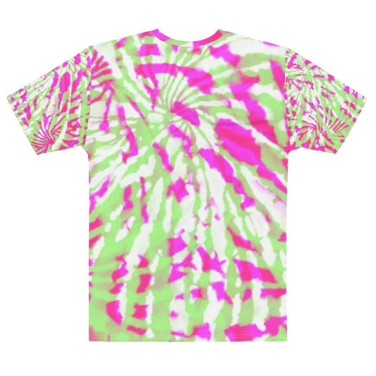 Pink and White Tie-Dye Men's T-shirt
