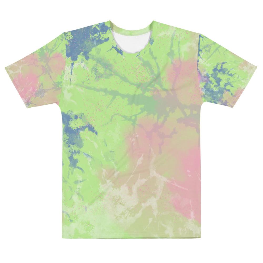 Leaf Green and Pink Men's T-Shirt - MessyBunFun - Your Destination for Stylish Unisex Clothing, Tops and bottoms - MessyBunFun.com