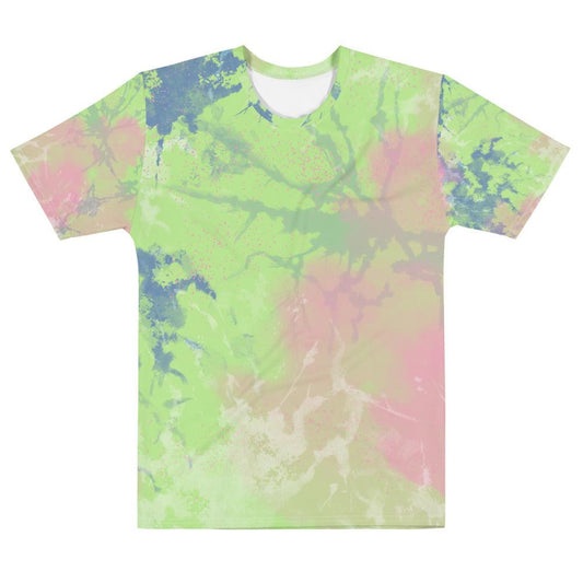 Leaf Green and Pink Men's T-Shirt
