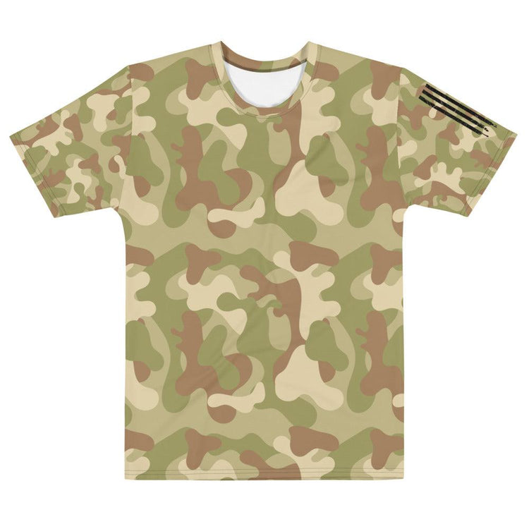 Flag on Sleeve Camo Men's T-shirt - MessyBunFun - Your Destination for Stylish Unisex Clothing, Tops and bottoms - MessyBunFun.com