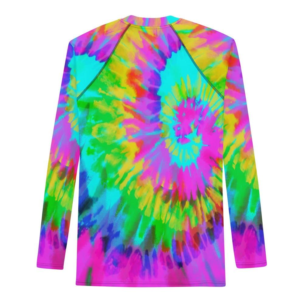 Tie-Dye Multi Colored Men's Rash Guard T-Shirt