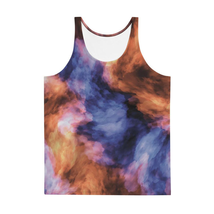 Stormy Tie-Dye Unisex Tank Top - MessyBunFun - Your Destination for Stylish Unisex Clothing, Tops and bottoms - MessyBunFun.com