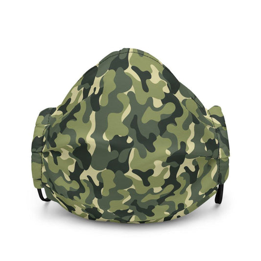 Green Camo Premium Face Mask