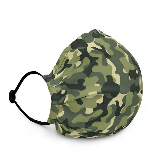 Green Camo Premium Face Mask