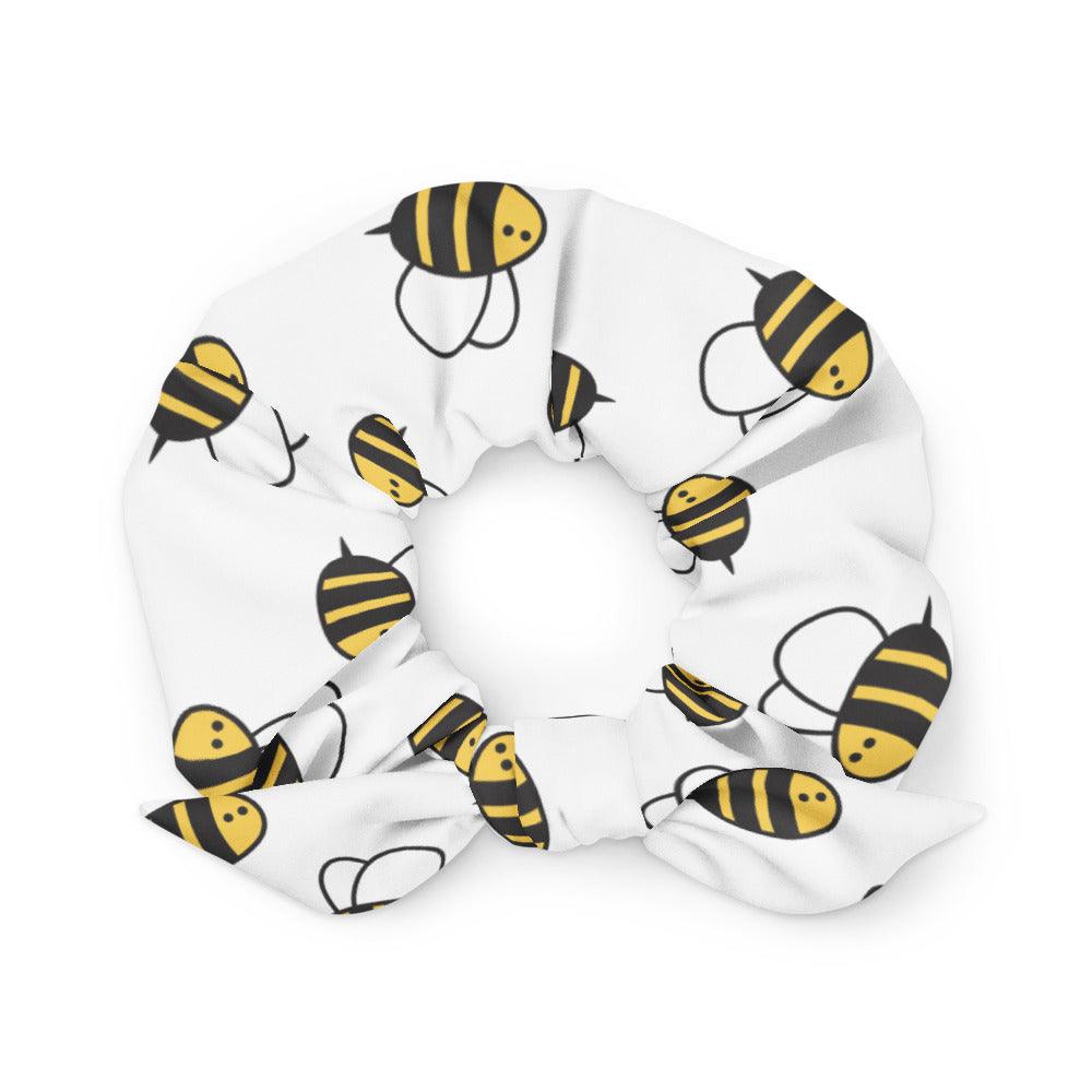 Bees on the Way Hair Scrunchie