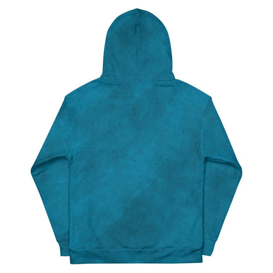 Teal Leather Unisex Hoodie - MessyBunFun - Your Destination for Stylish Unisex Clothing, Tops and bottoms - MessyBunFun.com