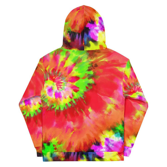 Tie-Dye Red Unisex Hoodie