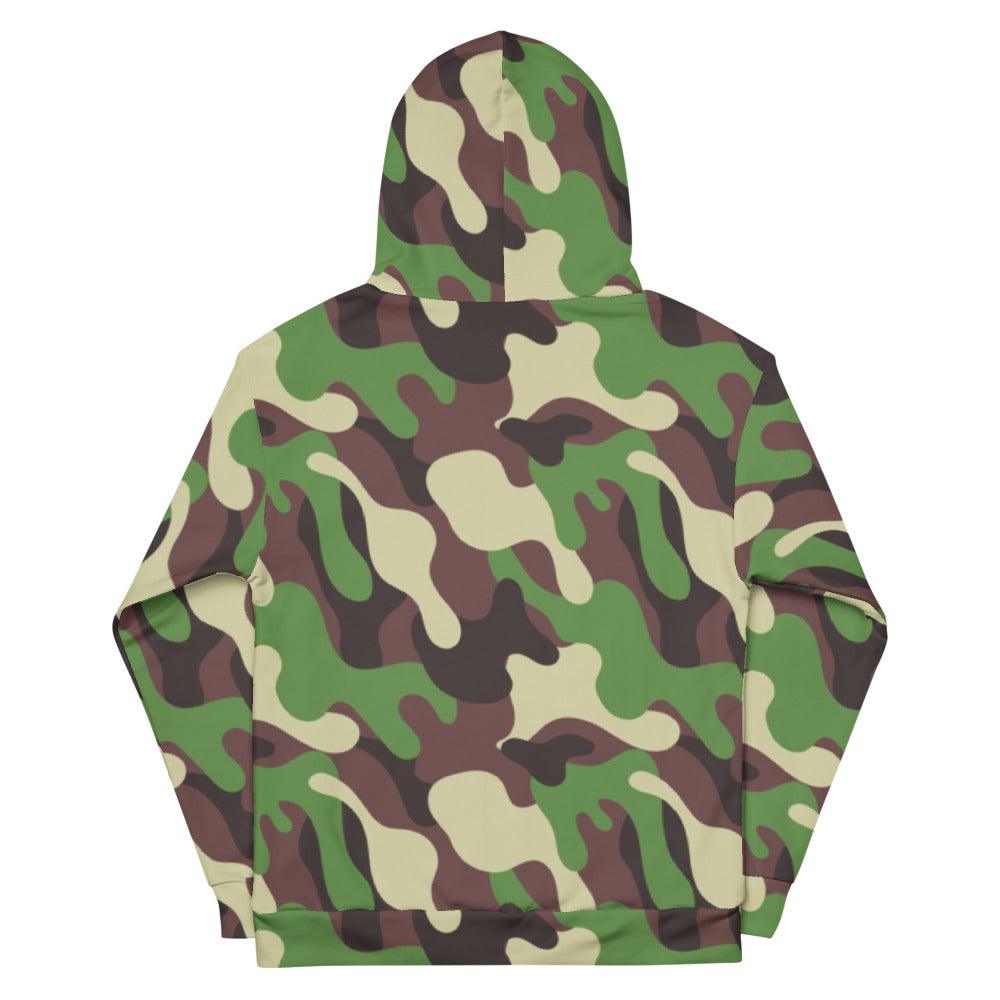Brown and Green Camo Unisex Hoodie