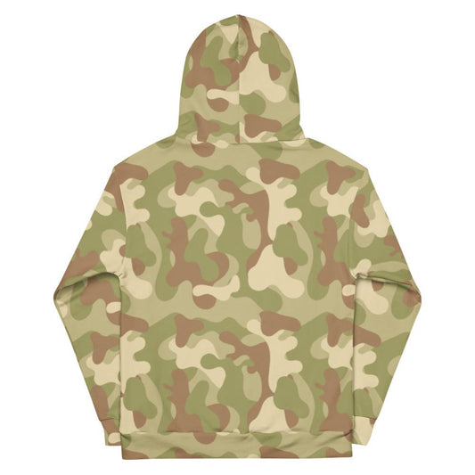 Tan Green Camo Unisex Hoodie - MessyBunFun - Your Destination for Stylish Unisex Clothing, Tops and bottoms - MessyBunFun.com