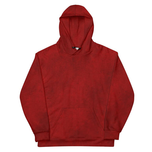 Red Leather Print Unisex Hoodie - MessyBunFun - Your Destination for Stylish Unisex Clothing, Tops and bottoms - MessyBunFun.com