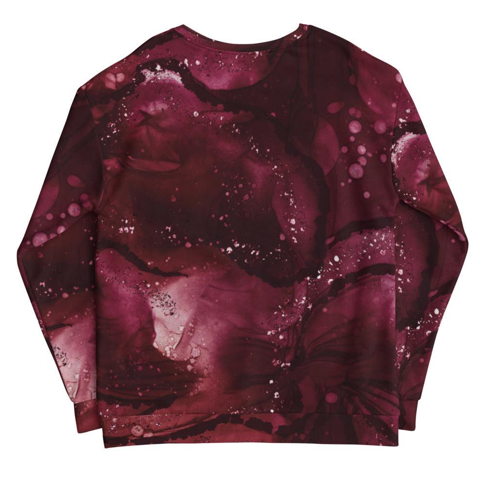 Burgundy Reindeer "Dancer" Unisex Sweatshirt - MessyBunFun - Your Destination for Stylish Unisex Clothing, Tops and bottoms - MessyBunFun.com