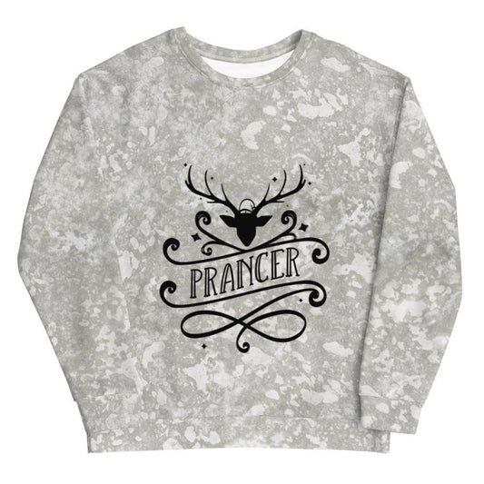 Silver Reindeer "Prancer" Unisex Sweatshirt