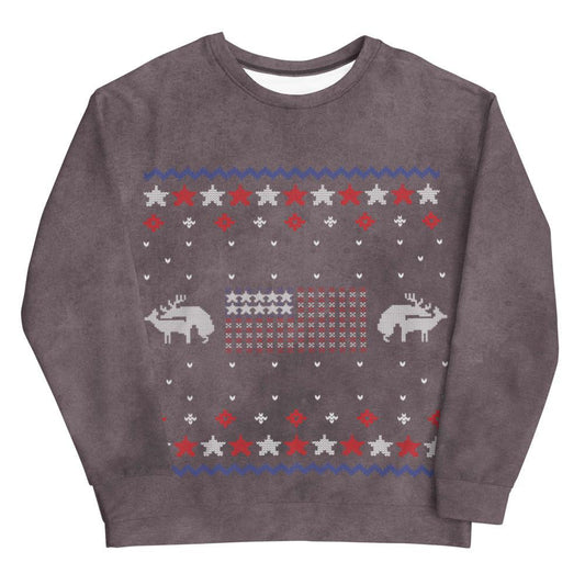 Light Brown Humping Reindeer Unisex Sweatshirt
