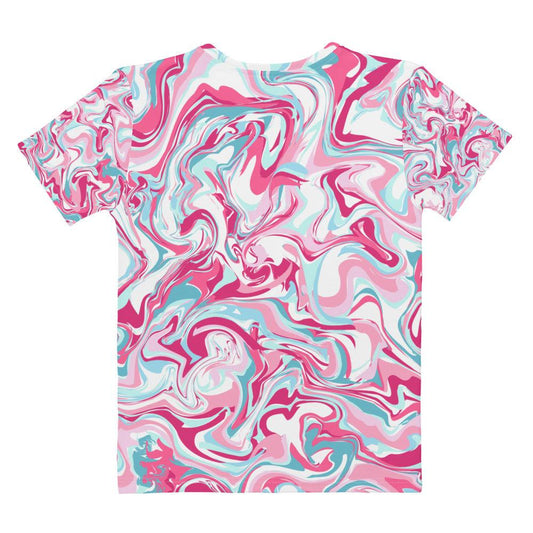 Pink and Blue Camo Women's T-Shirt