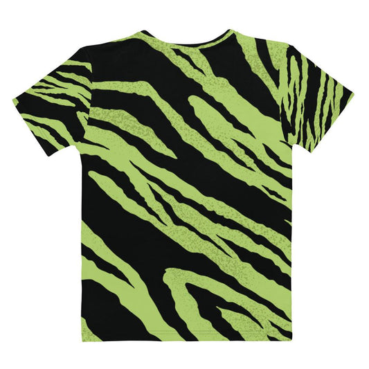 Green Tiger Stripes Women's T-Shirt