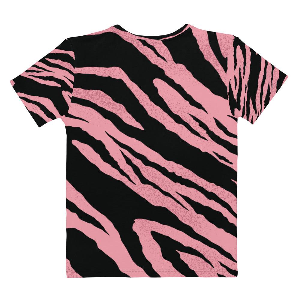 Pink Tiger Stripes Women's T-shirt