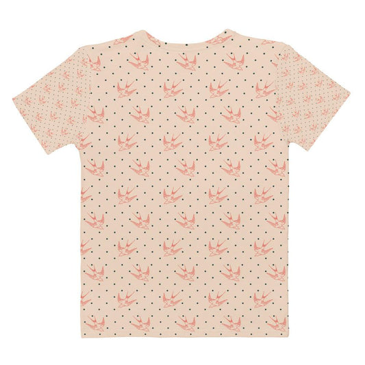 Peach Swallows Women's T-shirt