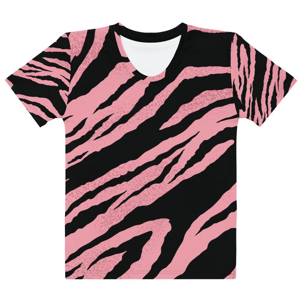 Pink Tiger Stripes Women's T-shirt