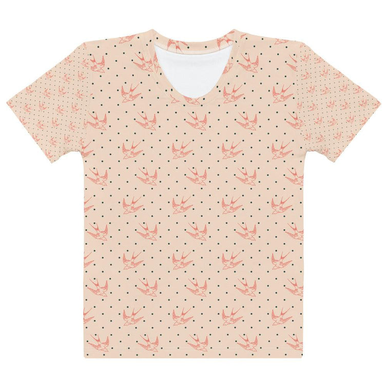 Peach Swallows Women's T-shirt
