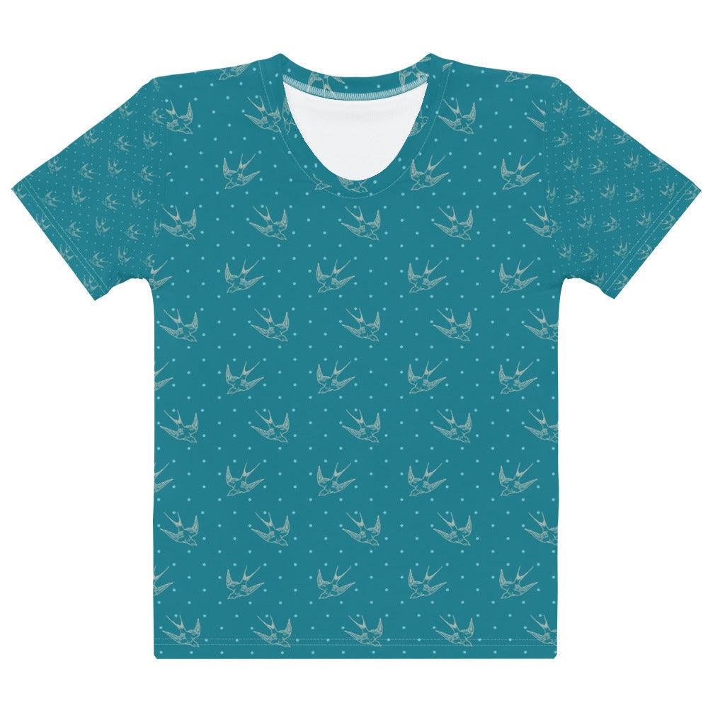 Teal Swallows Women's T-shirt