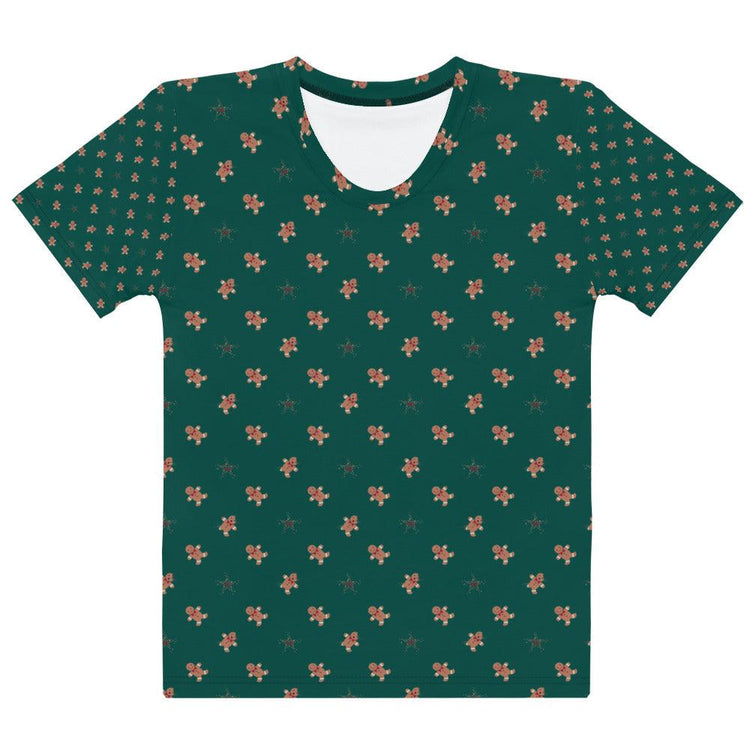 Gingerbread Man Green Women's T-shirt