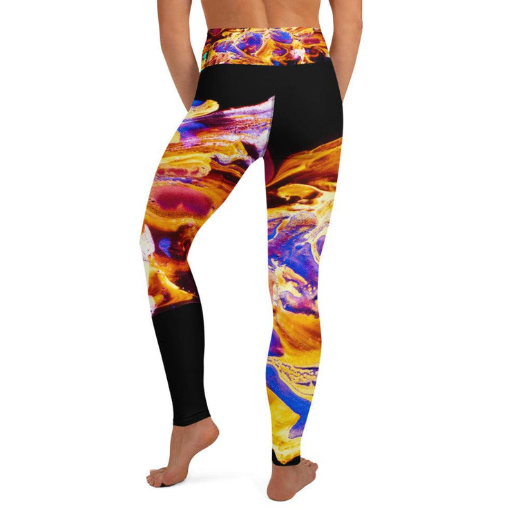 Fire High Waisted Yoga Leggings