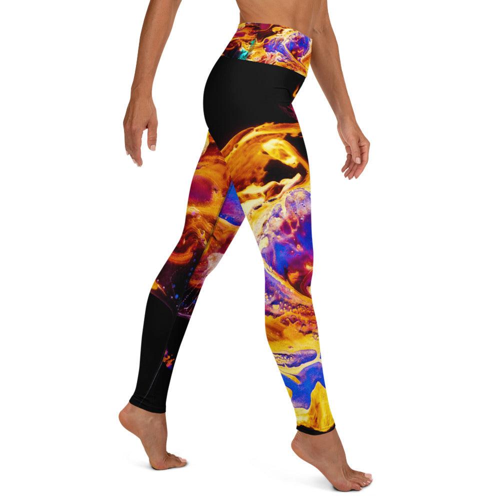 Fire High Waisted Yoga Leggings