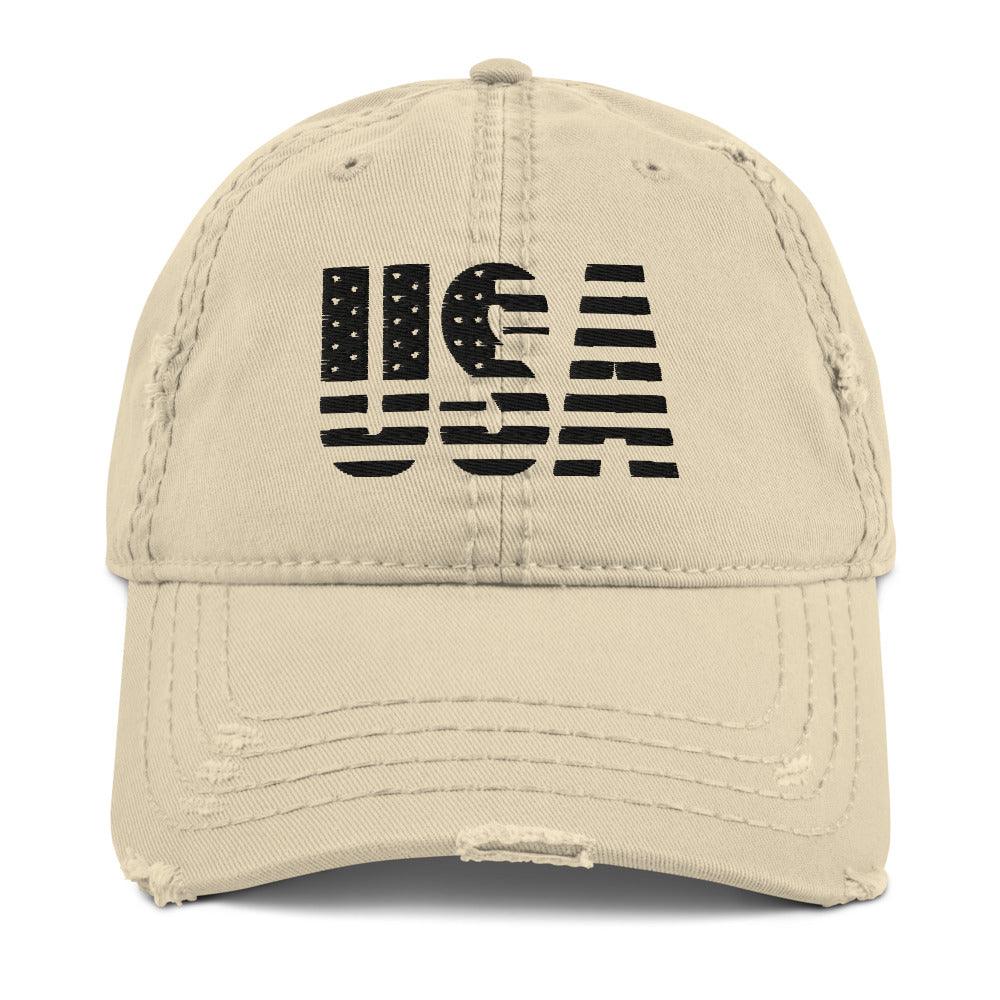 USA Distressed Dad Hat