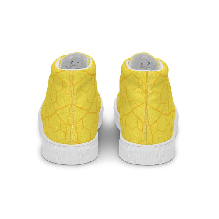 Intersection Men’s High Top Canvas Shoes - MessyBunFun - Your Destination for Stylish Unisex Clothing, Tops and bottoms - MessyBunFun.com