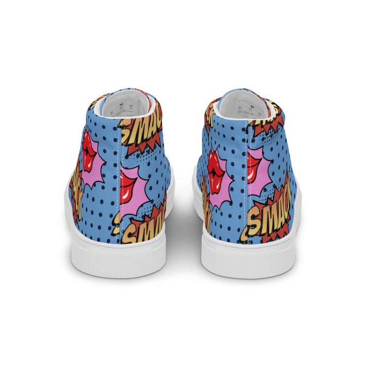 Sugar Smacks Men’s High Top Canvas Shoes - MessyBunFun - Your Destination for Stylish Unisex Clothing, Tops and bottoms - MessyBunFun.com