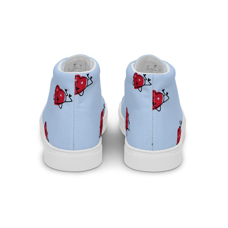 Falling 4 U Men’s High Top Canvas Shoes - MessyBunFun - Your Destination for Stylish Unisex Clothing, Tops and bottoms - MessyBunFun.com