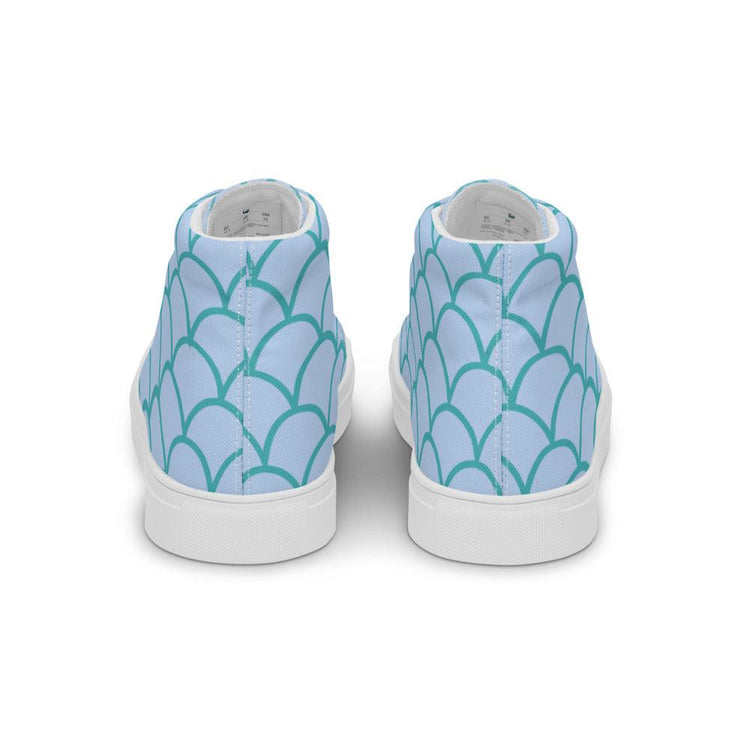 A Mermaid's Tail Men’s High Top Canvas Shoes