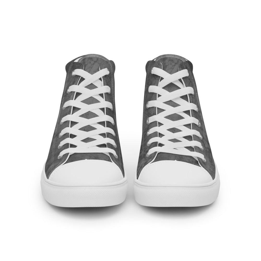 Elephant Skin Men’s High Top Canvas Shoes