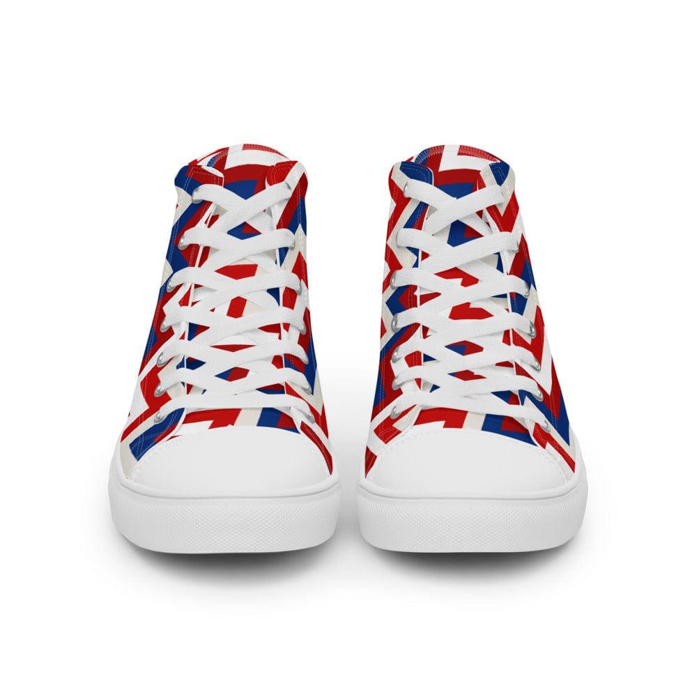 ZigZag USA Men’s High Top Canvas Shoes - MessyBunFun - Your Destination for Stylish Unisex Clothing, Tops and bottoms - MessyBunFun.com