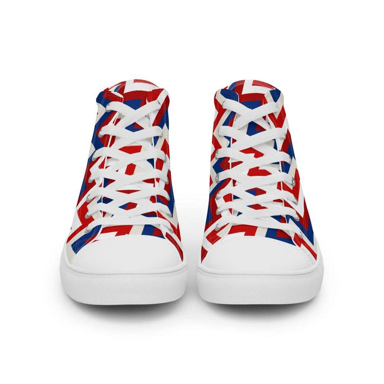 ZigZag USA Men’s High Top Canvas Shoes - MessyBunFun - Your Destination for Stylish Unisex Clothing, Tops and bottoms - MessyBunFun.com