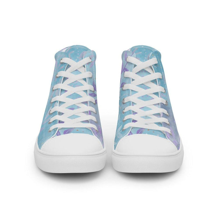 Batik Forest Men’s High Top Canvas Shoes - MessyBunFun - Your Destination for Stylish Unisex Clothing, Tops and bottoms - MessyBunFun.com