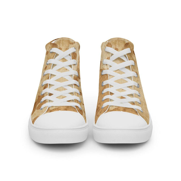 Drop Cloth Men’s High Top Canvas Shoes - MessyBunFun - Your Destination for Stylish Unisex Clothing, Tops and bottoms - MessyBunFun.com