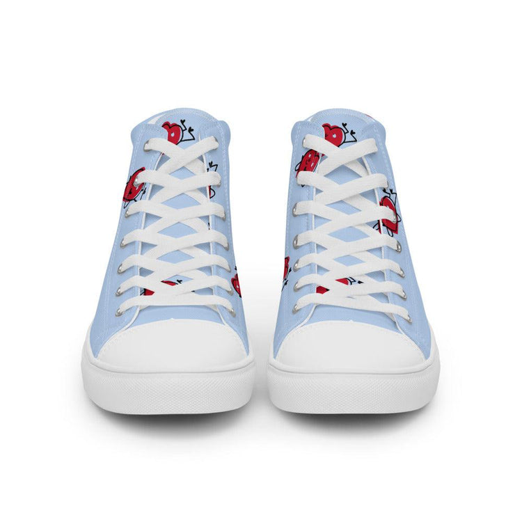 Falling 4 U Men’s High Top Canvas Shoes - MessyBunFun - Your Destination for Stylish Unisex Clothing, Tops and bottoms - MessyBunFun.com