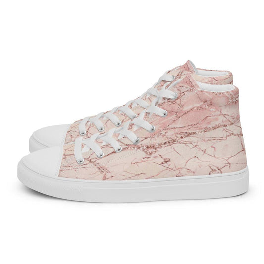 Himalayan Salt Men’s High Top Canvas Shoes - MessyBunFun - Your Destination for Stylish Unisex Clothing, Tops and bottoms - MessyBunFun.com