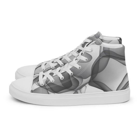 Through the Vail Men’s High Top Canvas Shoes - MessyBunFun - Your Destination for Stylish Unisex Clothing, Tops and bottoms - MessyBunFun.com