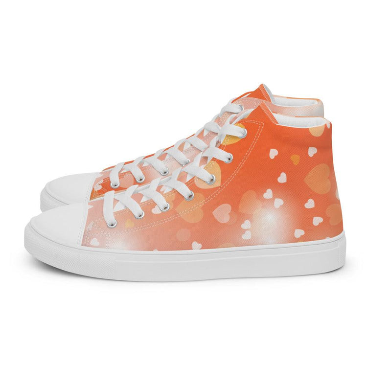 Sweet Heart Dreams Men’s High Top Canvas Shoes - MessyBunFun - Your Destination for Stylish Unisex Clothing, Tops and bottoms - MessyBunFun.com