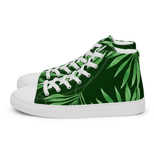 Tropical Nights Men’s High Top Canvas Shoes