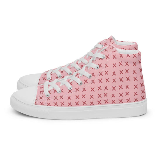 Hug Me Men’s High Top Canvas Shoes - MessyBunFun - Your Destination for Stylish Unisex Clothing, Tops and bottoms - MessyBunFun.com