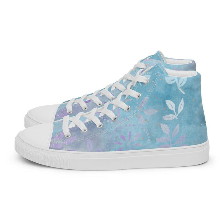 Batik Forest Men’s High Top Canvas Shoes - MessyBunFun - Your Destination for Stylish Unisex Clothing, Tops and bottoms - MessyBunFun.com