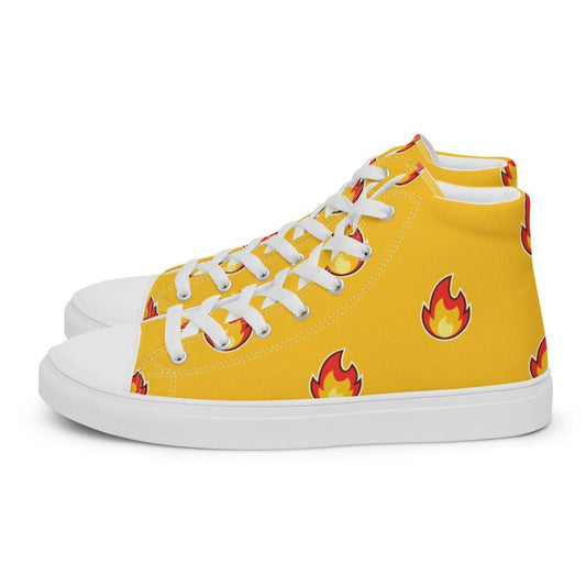 Flame Jumper Men’s High Top Canvas Shoes - MessyBunFun - Your Destination for Stylish Unisex Clothing, Tops and bottoms - MessyBunFun.com